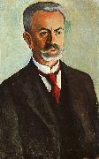 August Macke Portrait of Bernhard Koehler Sweden oil painting artist